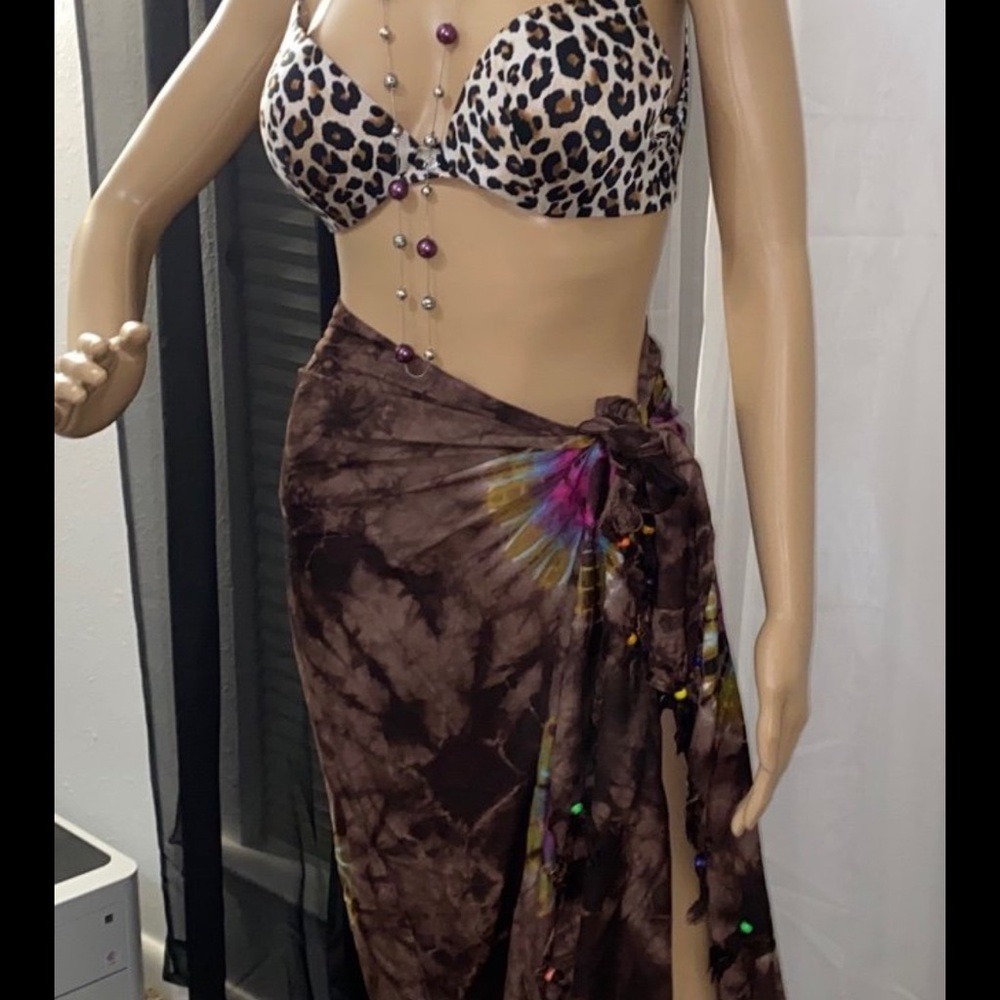 African Tie-Dye Beach cover up